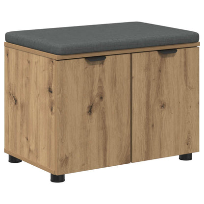 Halbank met kussen met opslag Artisan Eiken 60 x 38 x 46 cm