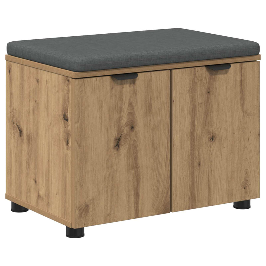 Halbank met kussen met opslag Artisan Eiken 60 x 38 x 46 cm