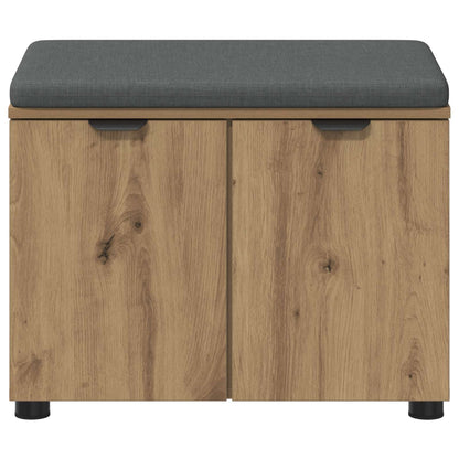 Halbank met kussen met opslag Artisan Eiken 60 x 38 x 46 cm