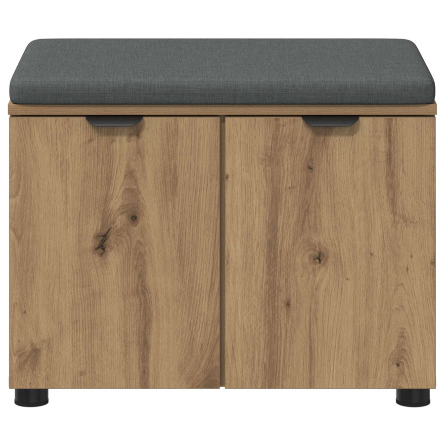 Halbank met kussen met opslag Artisan Eiken 60 x 38 x 46 cm