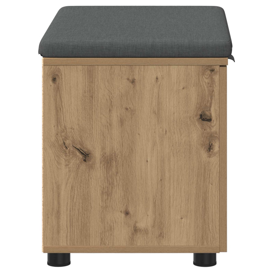 Halbank met kussen met opslag Artisan Eiken 60 x 38 x 46 cm