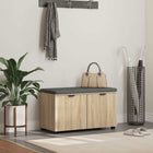 Halbank 80x38x46 cm Sonoma eiken met plank