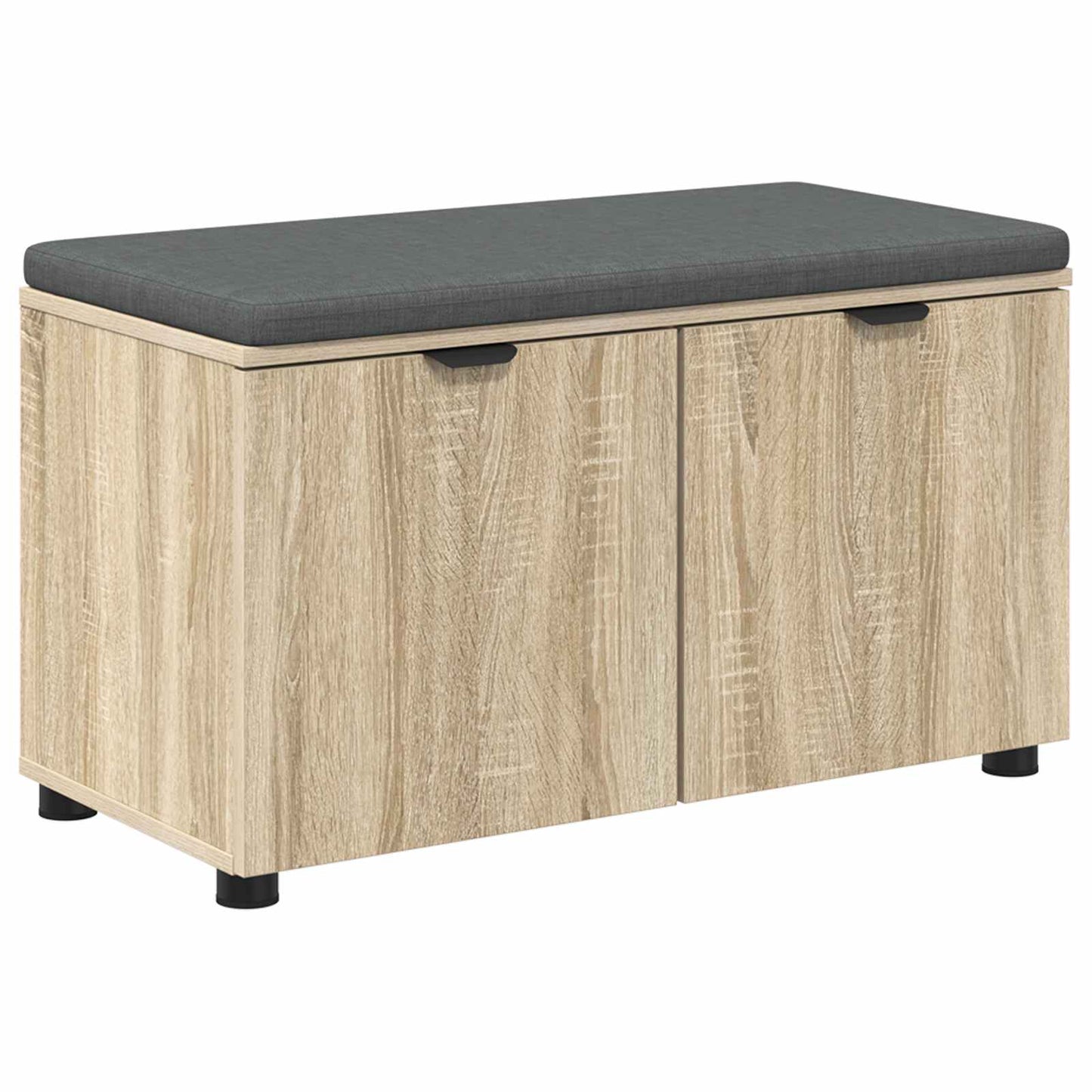 Halbank met kussen met opslag Sonoma Eiken 80 x 38 x 46 cm