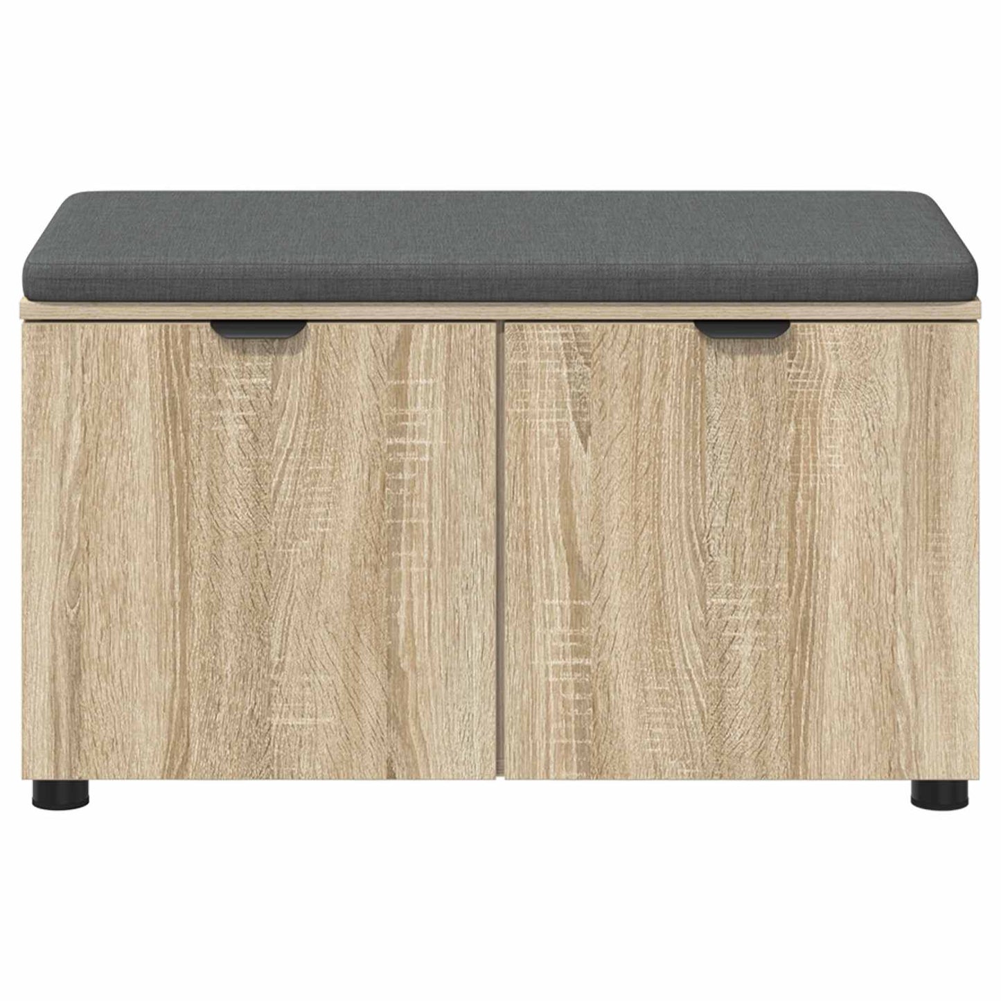 Halbank met kussen met opslag Sonoma Eiken 80 x 38 x 46 cm