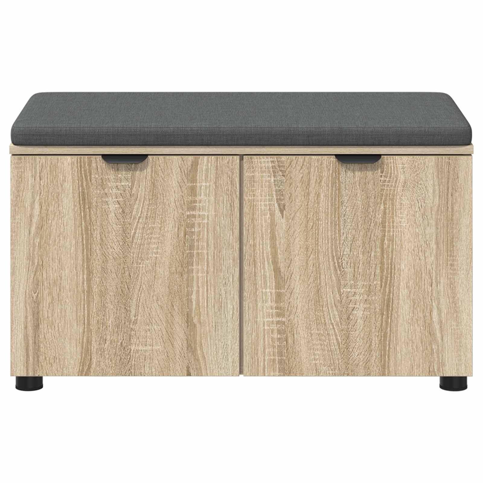Halbank met kussen met opslag Sonoma Eiken 80 x 38 x 46 cm