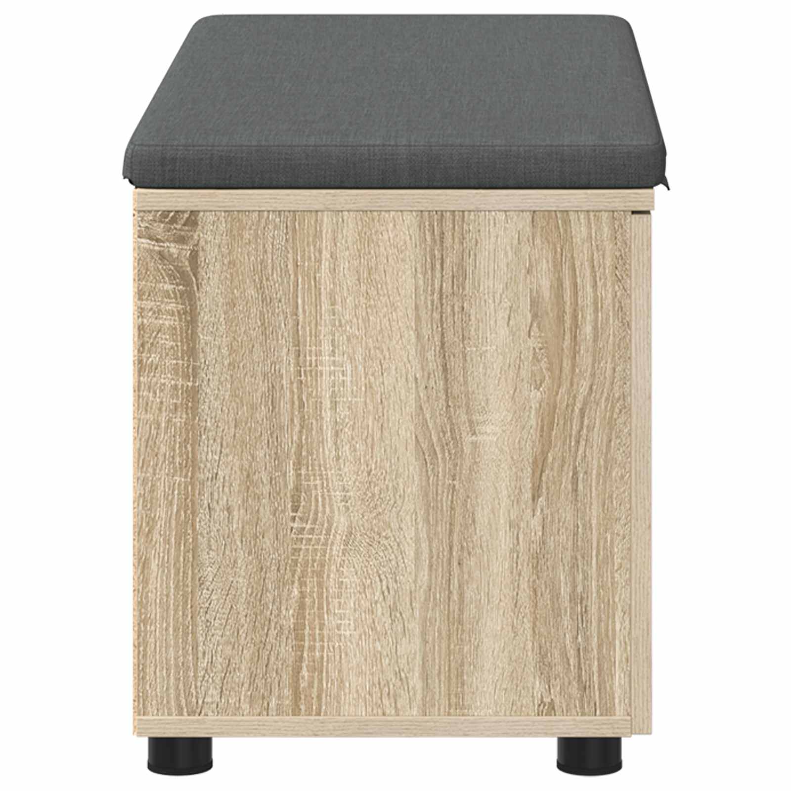 Halbank met kussen met opslag Sonoma Eiken 80 x 38 x 46 cm