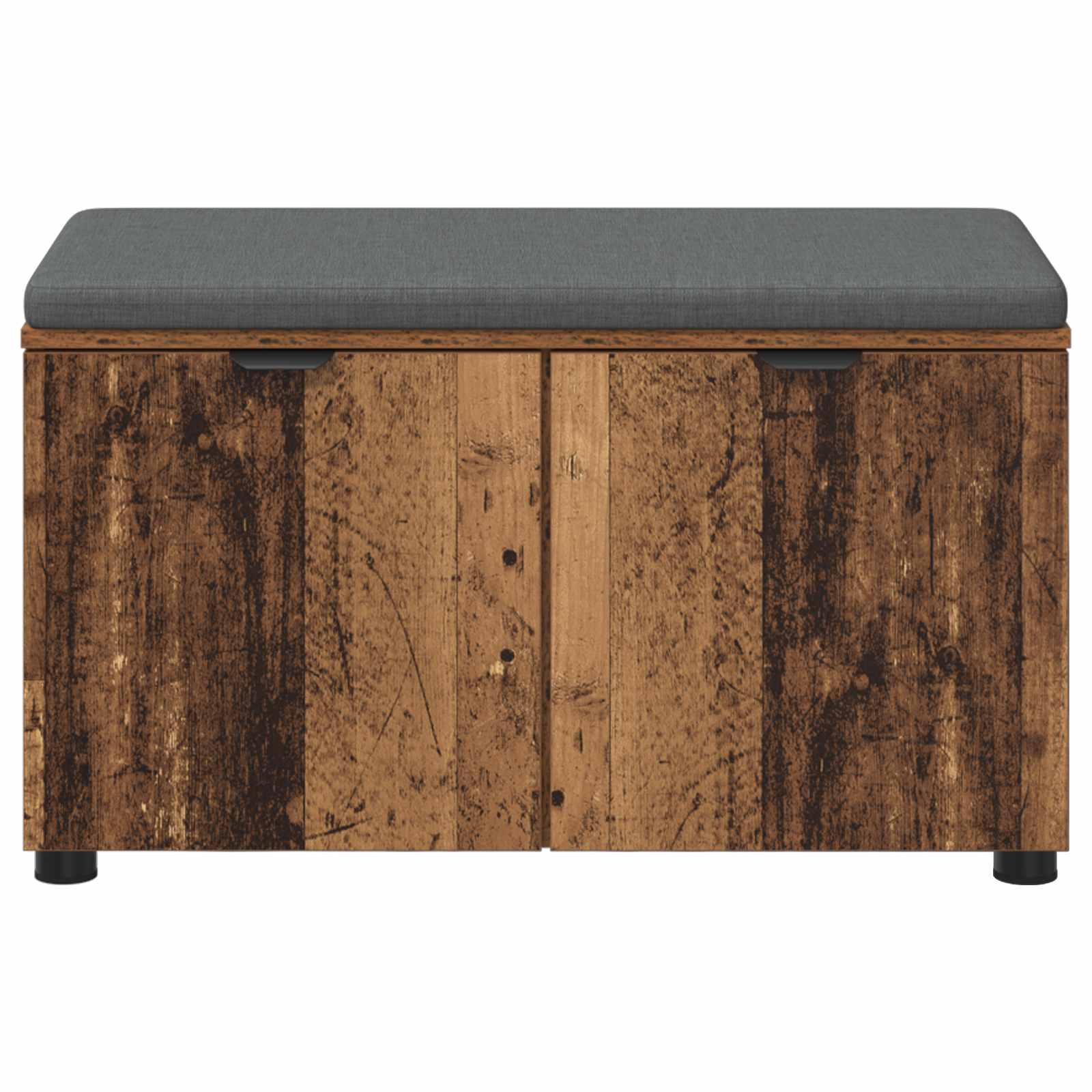 Halbank met kussen met opslag Oudhout 80 x 38 x 46 cm