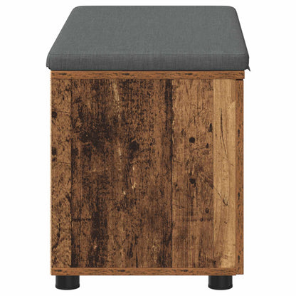 Halbank met kussen met opslag Oudhout 80 x 38 x 46 cm