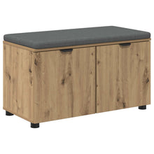 Halbank met kussen met plank Artisan Eik 80 x 38 x 46 cm