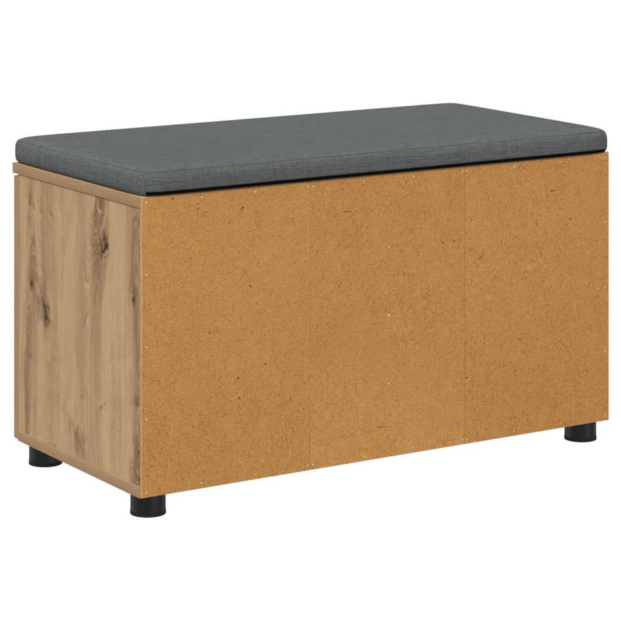 Halbank met kussen met plank Artisan Eik 80 x 38 x 46 cm