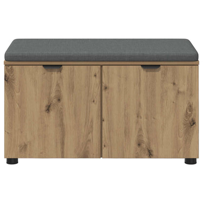 Halbank met kussen met opslag Artisan Eiken 80 x 38 x 46 cm