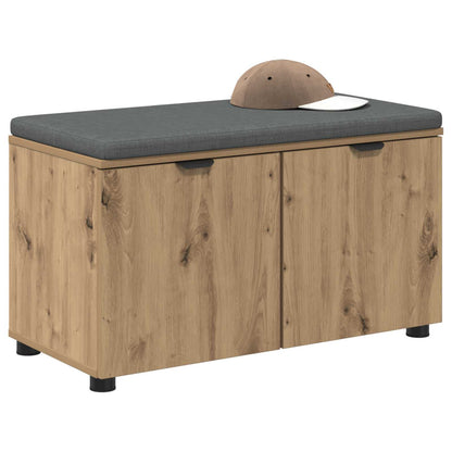 Halbank met kussen met opslag Artisan Eiken 80 x 38 x 46 cm