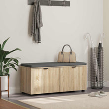 Halbank met kussen met opslag Sonoma Eiken 100 x 38 x 46 cm