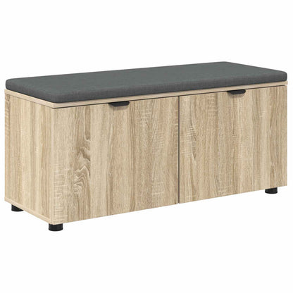 Halbank met kussen met plank Sonoma Eiken 100 x 38 x 46 cm