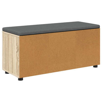 Halbank met kussen met plank Sonoma Eiken 100 x 38 x 46 cm