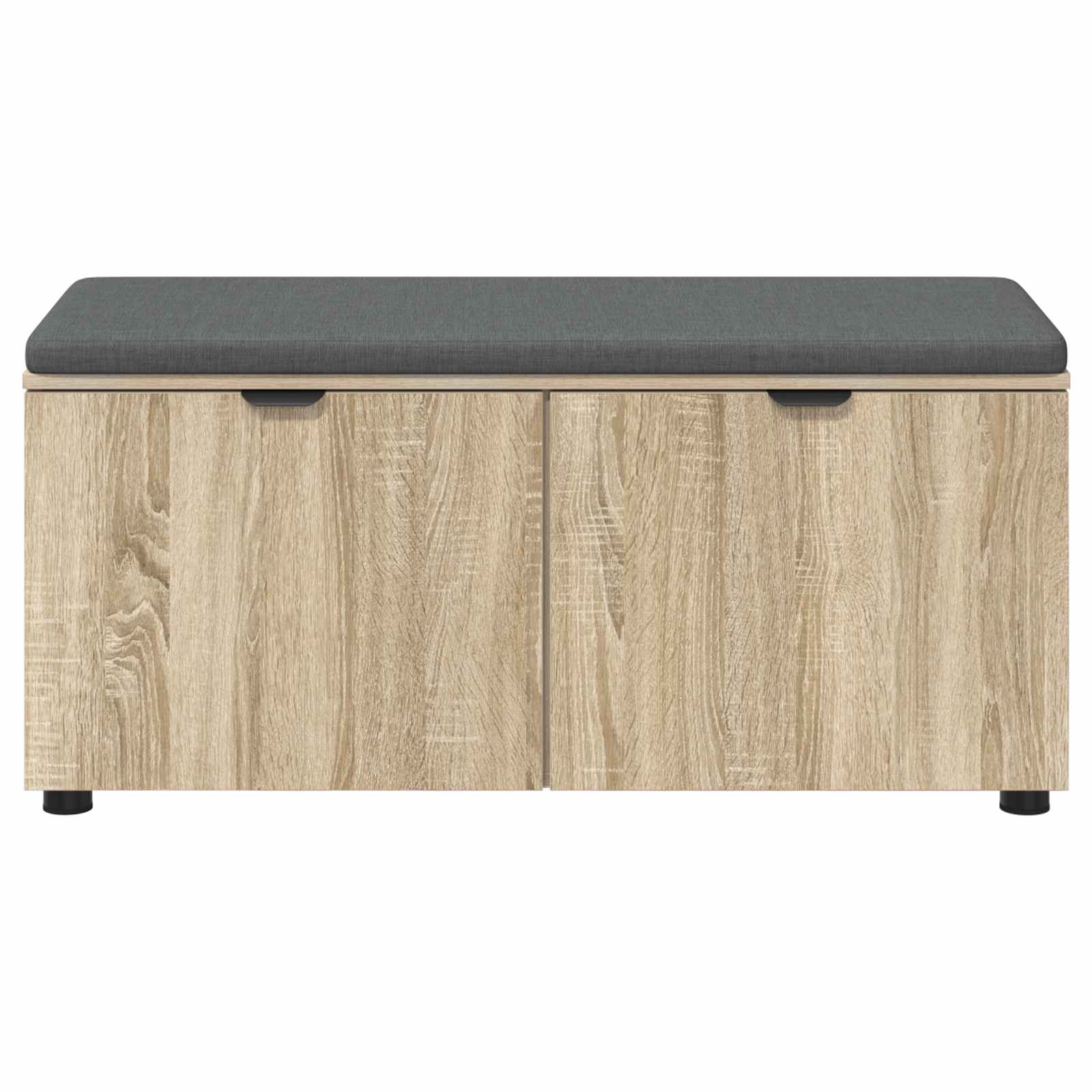 Halbank met kussen met plank Sonoma Eiken 100 x 38 x 46 cm
