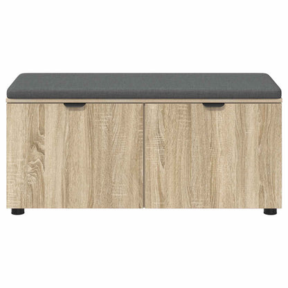 Halbank met kussen met plank Sonoma Eiken 100 x 38 x 46 cm