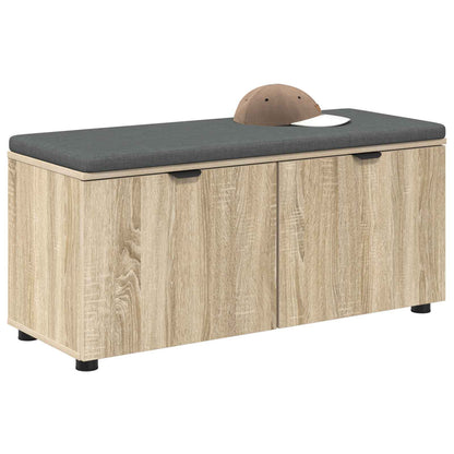 Halbank met kussen met plank Sonoma Eiken 100 x 38 x 46 cm