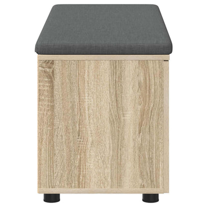 Halbank met kussen met plank Sonoma Eiken 100 x 38 x 46 cm