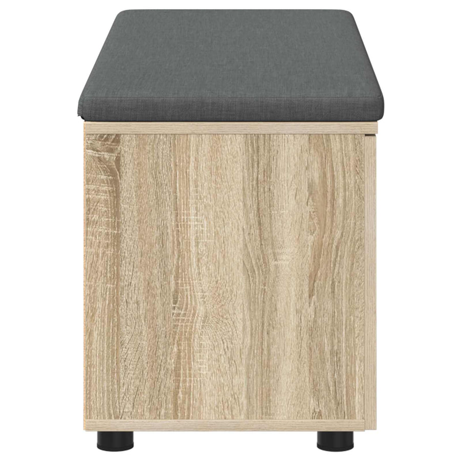 Halbank met kussen met plank Sonoma Eiken 100 x 38 x 46 cm