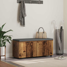 Halbank met kussen met opslag Oudhout 100 x 38 x 46 cm