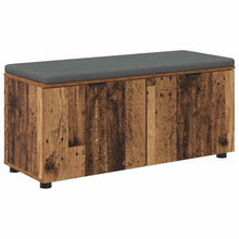 Halbank met kussen met opslag Oudhout 100 x 38 x 46 cm