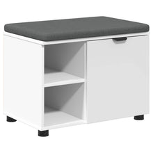 Halbank met kussen Effen Wit 60 x 38 x 46 cm
