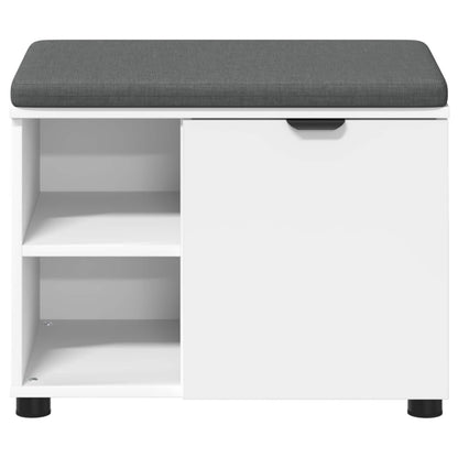 Halbank met kussen Effen Wit 60 x 38 x 46 cm