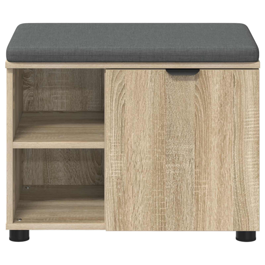 Halbank met kussen Effen Sonoma Eiken 60 x 38 x 46 cm