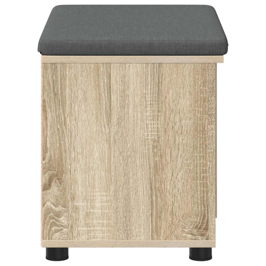 Halbank met kussen Effen Sonoma Eiken 60 x 38 x 46 cm