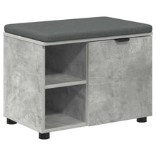 Halbank met kussen Effen Beton Grijs 60 x 38 x 46 cm