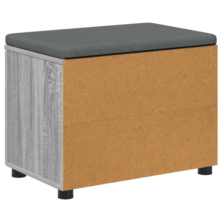 Halbank met kussen Effen Grijs Sonoma 60 x 38 x 46 cm