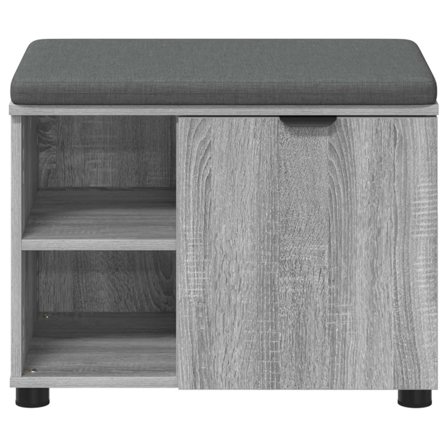 Halbank met kussen Effen Grijs Sonoma 60 x 38 x 46 cm