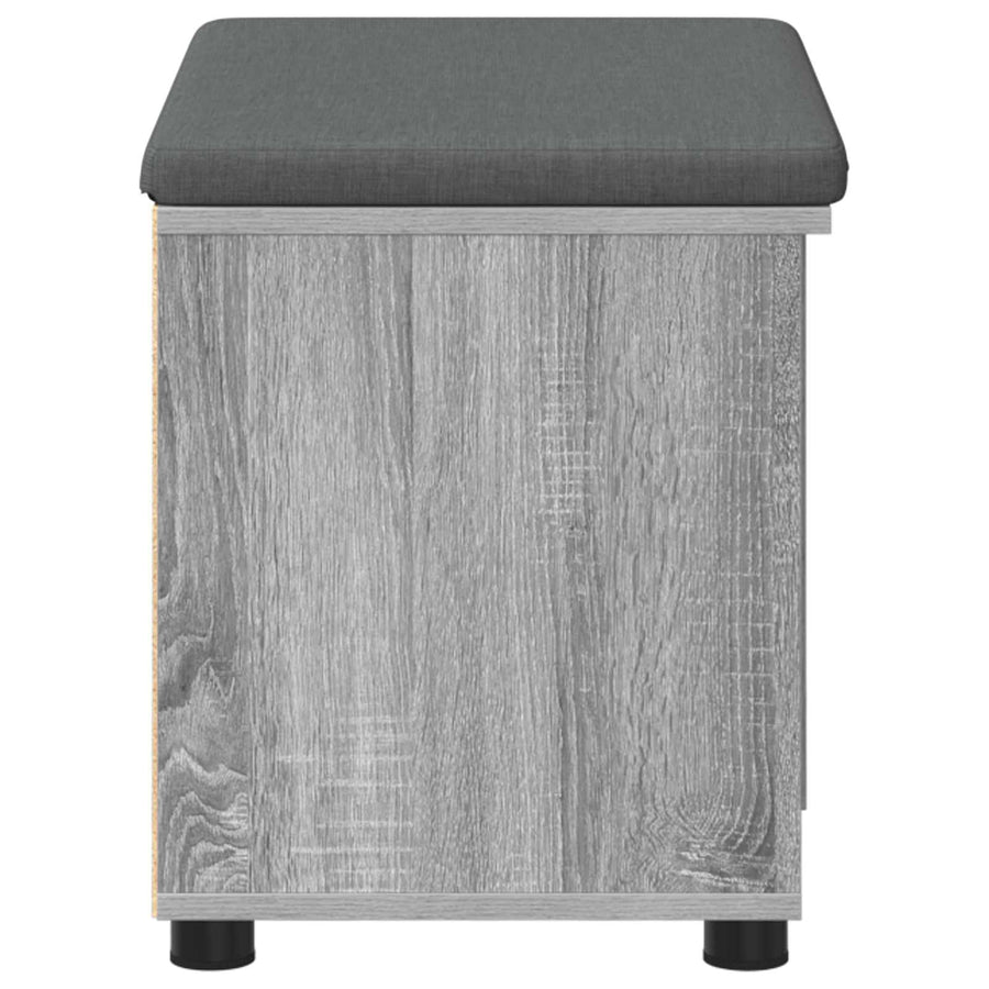 Halbank met kussen Effen Grijs Sonoma 60 x 38 x 46 cm