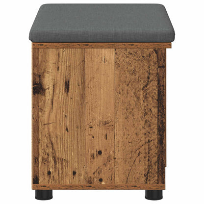 Halbank met kussen Effen Oudhout 60 x 38 x 46 cm