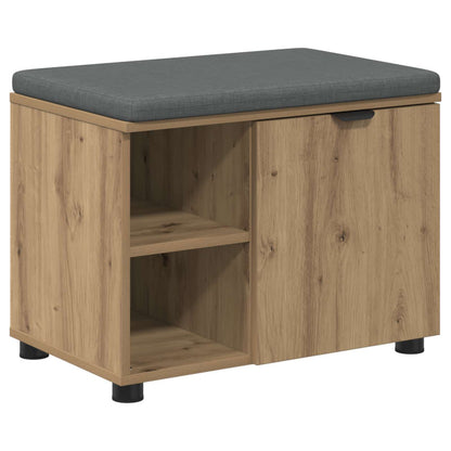 Halbank met kussen Effen Artisan Eiken 60 x 38 x 46 cm
