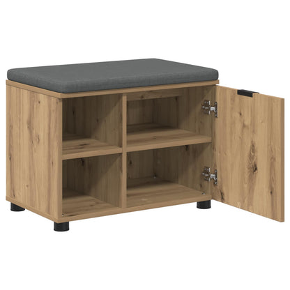 Halbank met kussen Effen Artisan Eiken 60 x 38 x 46 cm