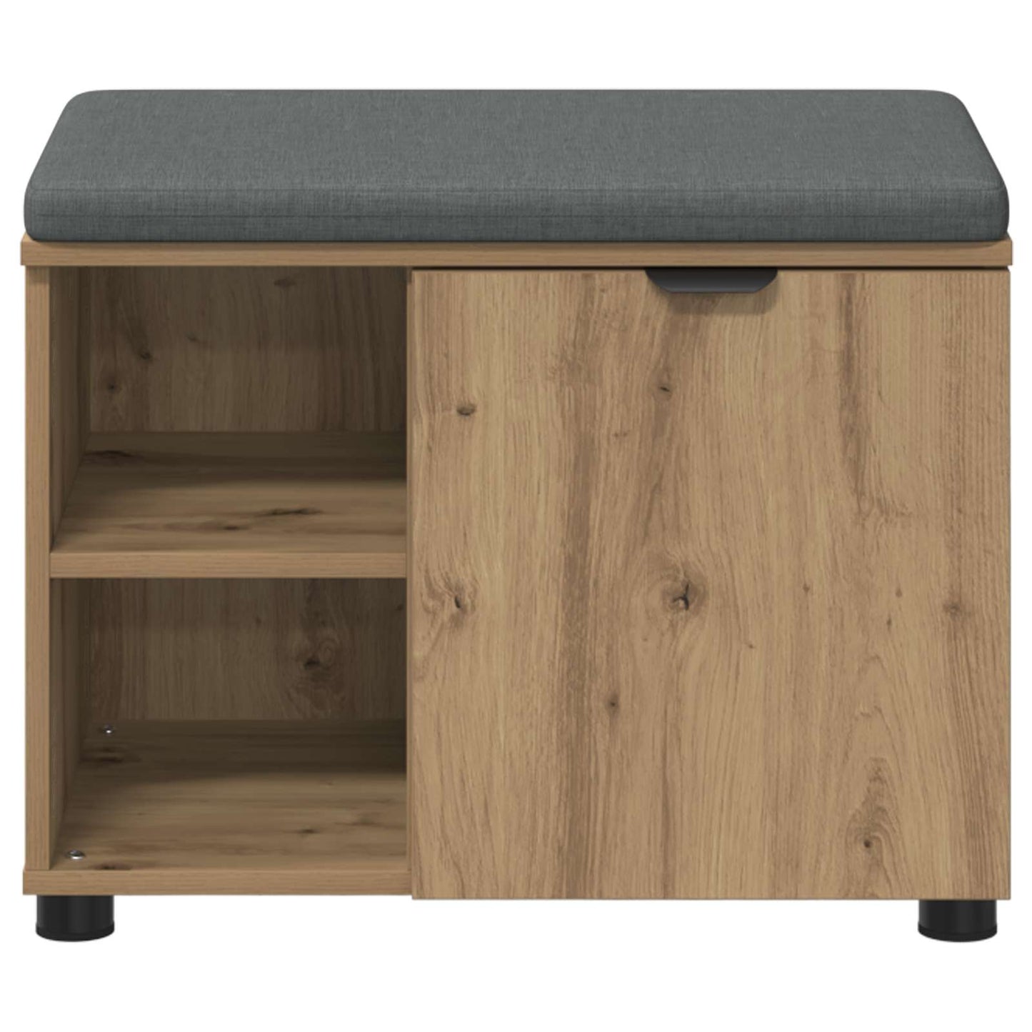 Halbank met kussen Effen Artisan Eiken 60 x 38 x 46 cm