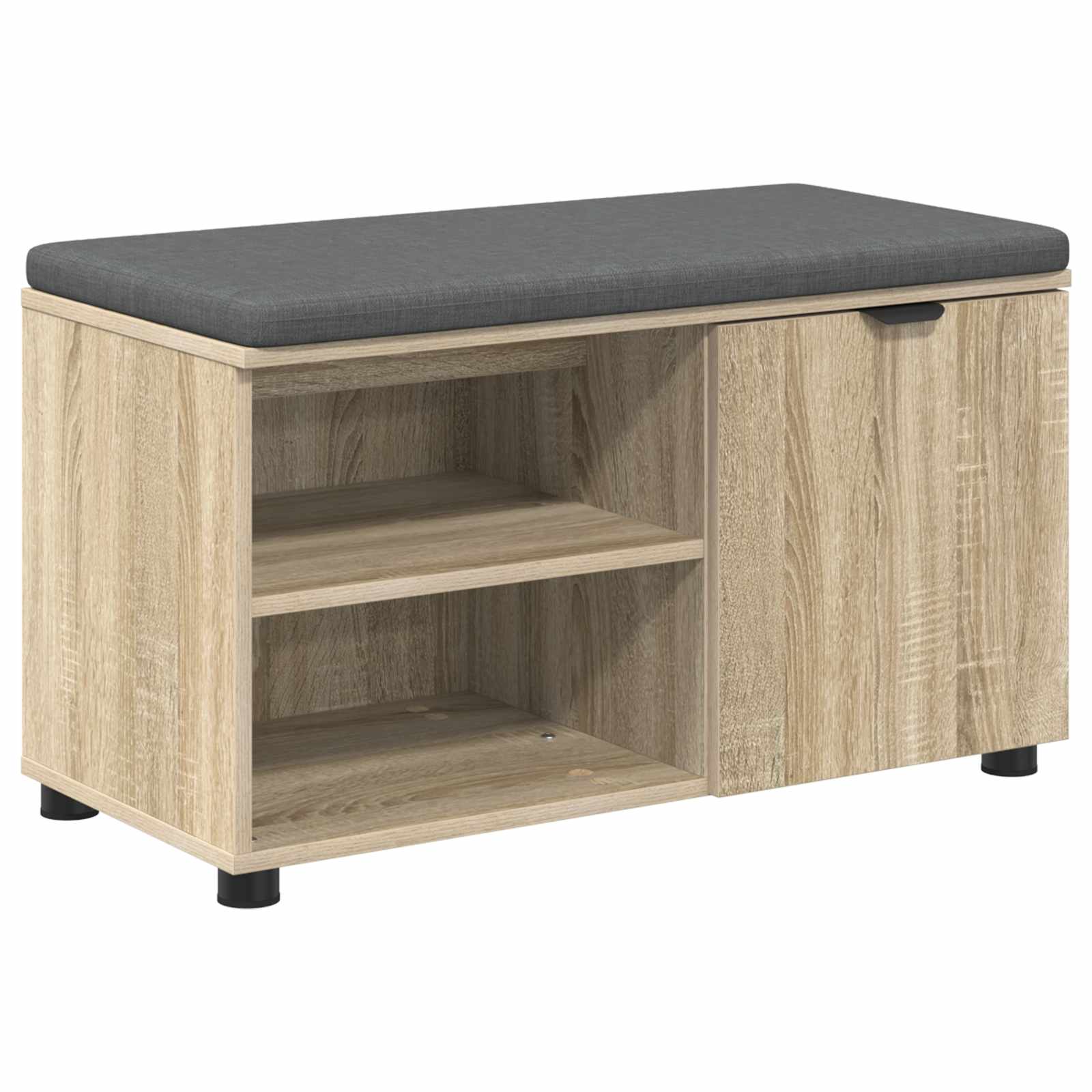 Halbank met kussen Effen Sonoma Eiken 80 x 38 x 46 cm