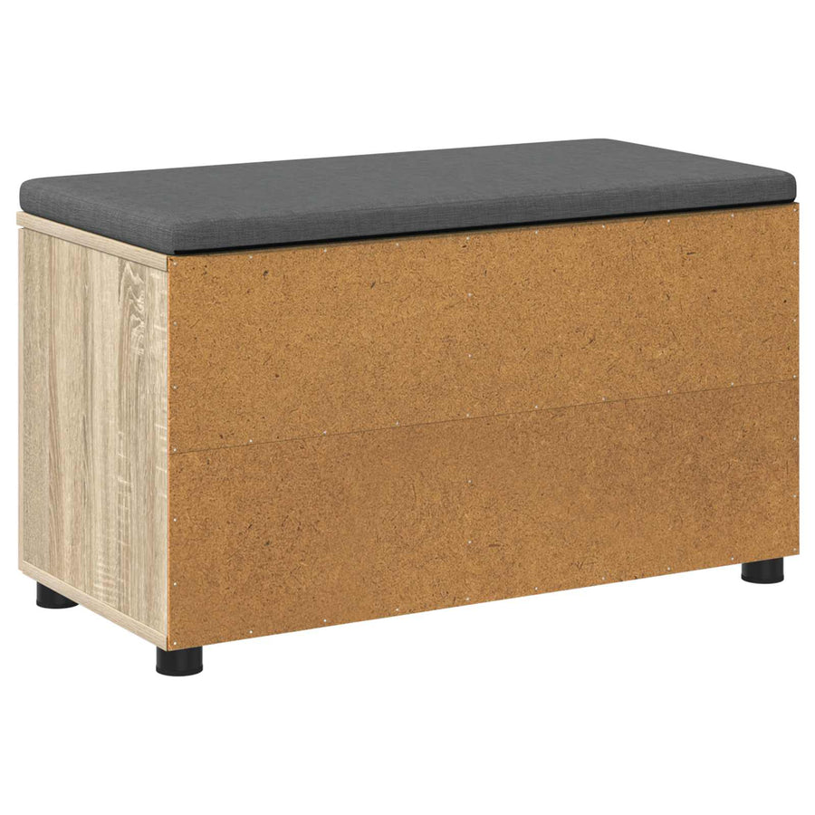 Halbank met kussen Effen Sonoma Eiken 80 x 38 x 46 cm