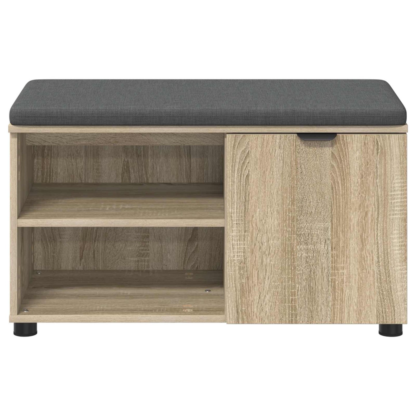 Halbank met kussen Effen Sonoma Eiken 80 x 38 x 46 cm