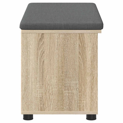 Halbank met kussen Effen Sonoma Eiken 80 x 38 x 46 cm