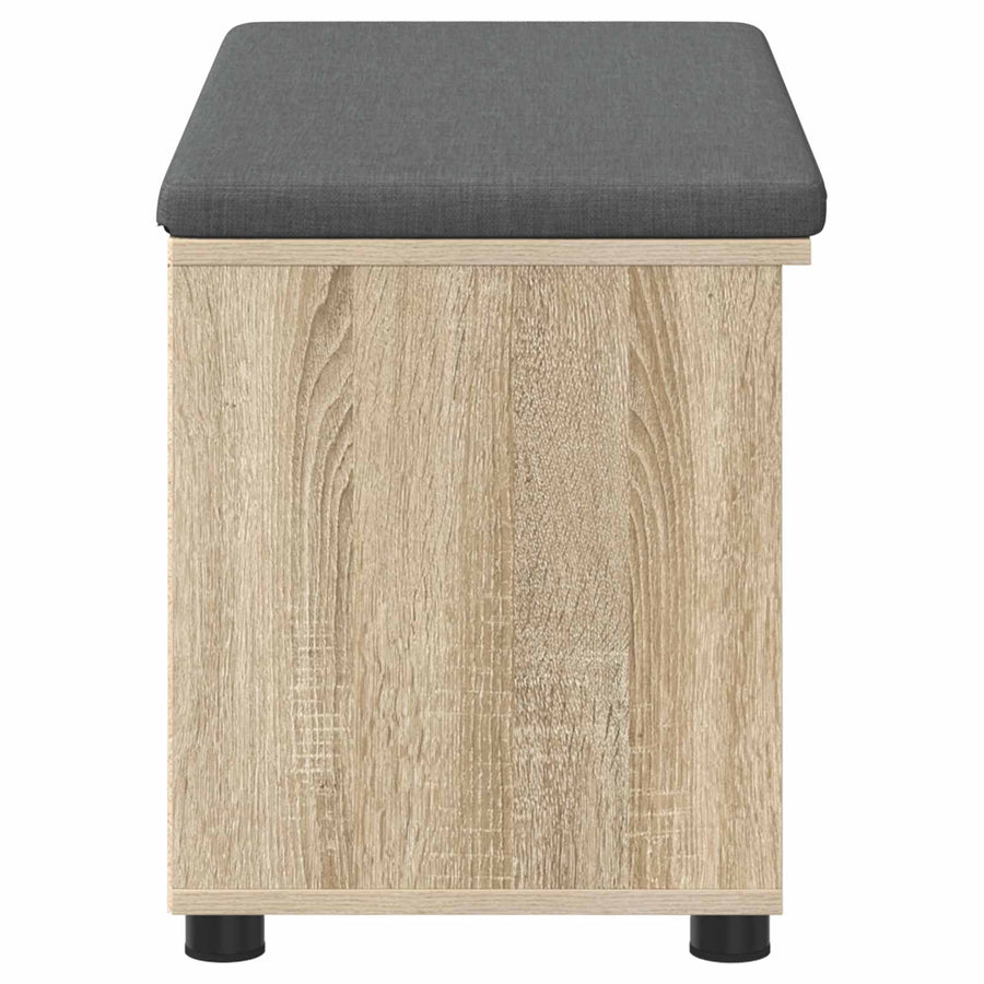 Halbank met kussen Effen Sonoma Eiken 80 x 38 x 46 cm