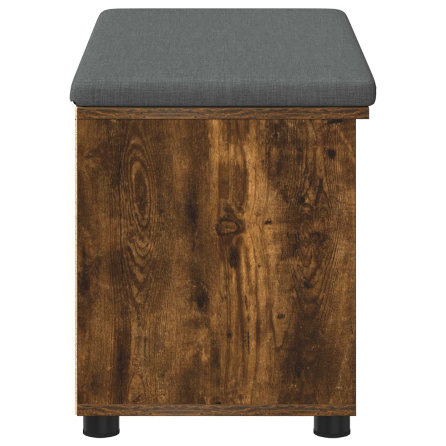 Halbank met kussen Effen Gerookt eiken 80 x 38 x 46 cm