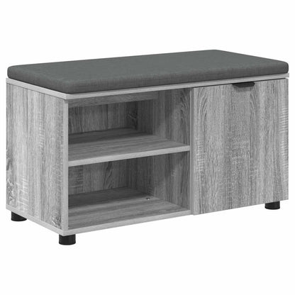 Halbank met kussen Effen Grijs Sonoma 80 x 38 x 46 cm