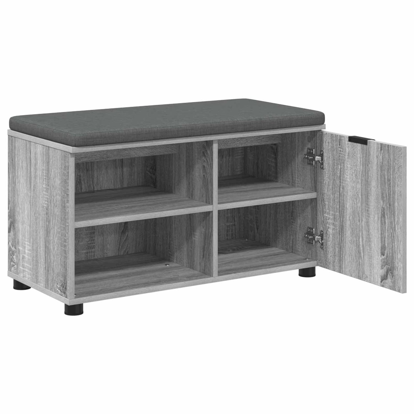 Halbank met kussen Effen Grijs Sonoma 80 x 38 x 46 cm