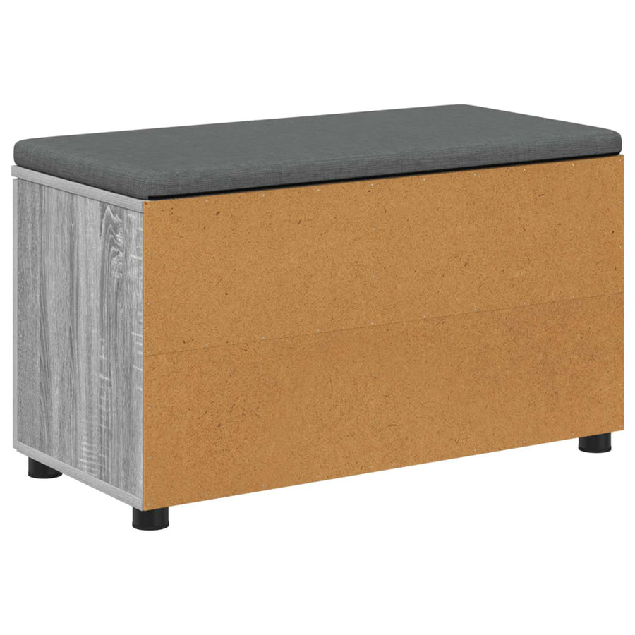 Halbank met kussen Effen Grijs Sonoma 80 x 38 x 46 cm