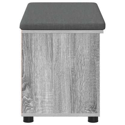 Halbank met kussen Effen Grijs Sonoma 80 x 38 x 46 cm