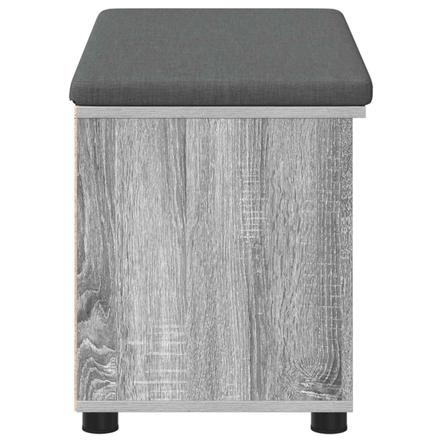 Halbank met kussen Effen Grijs Sonoma 80 x 38 x 46 cm