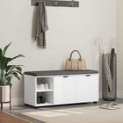 Halbank 100x38x46 cm wit hout stof
